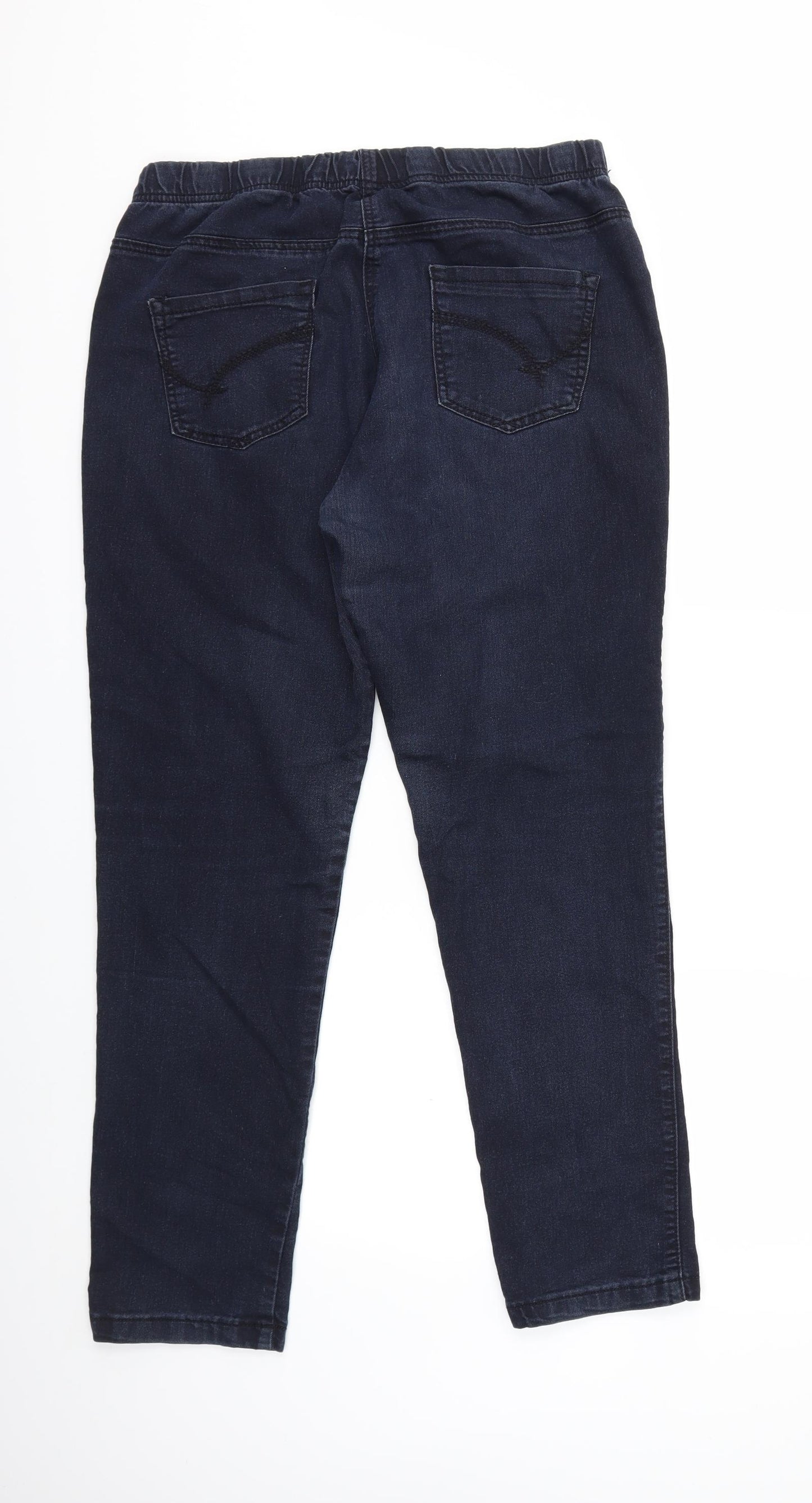 TU Womens Blue  Denim Jegging Jeans Size 16 L29 in