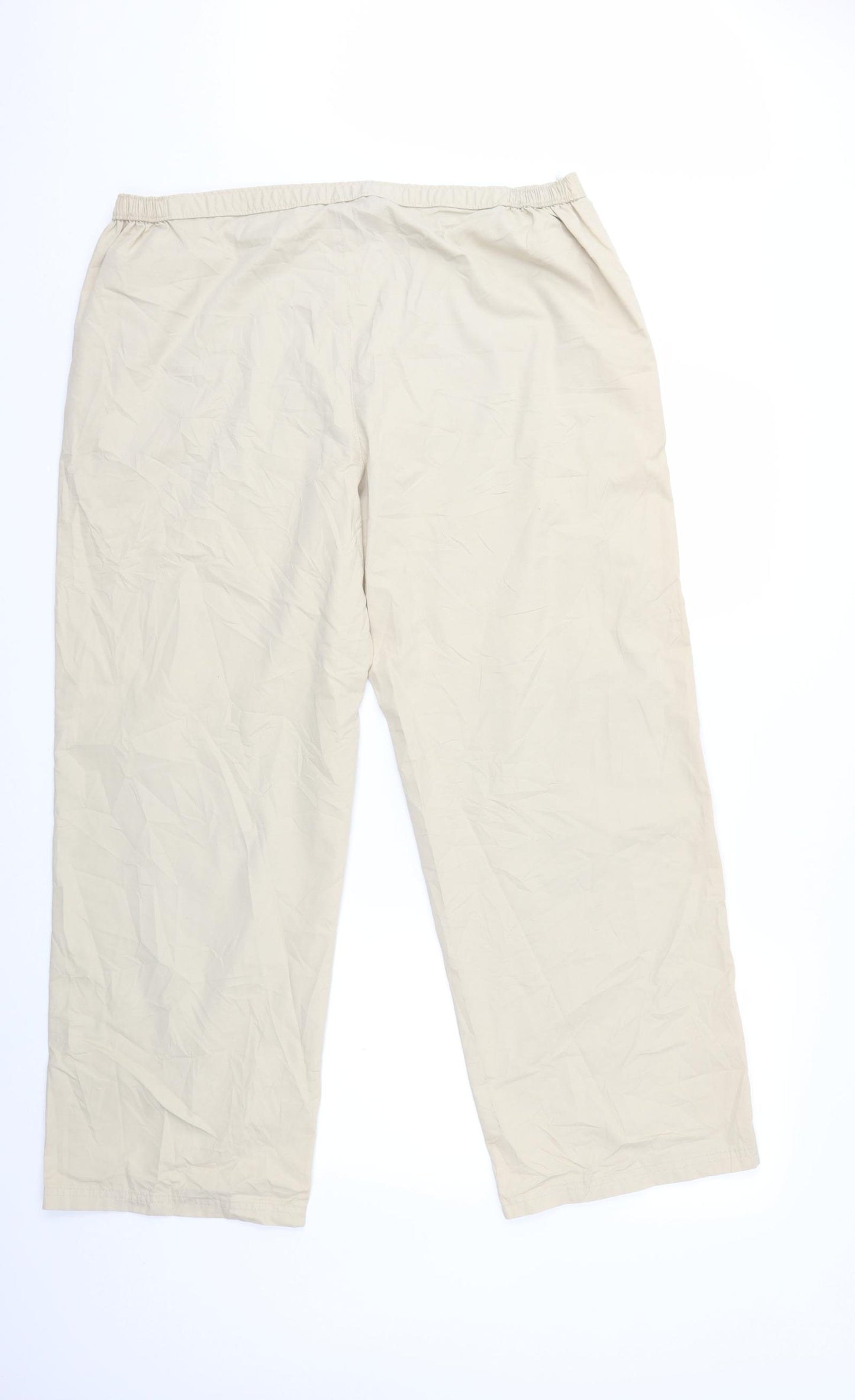 Marks and Spencer Womens Beige   Trousers  Size 20 L29 in