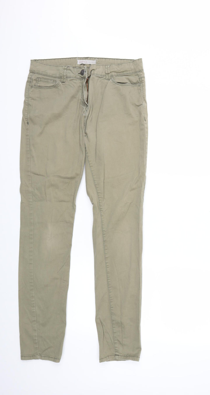 Papaya Womens Green  Denim Skinny Jeans Size 30 in L29 in