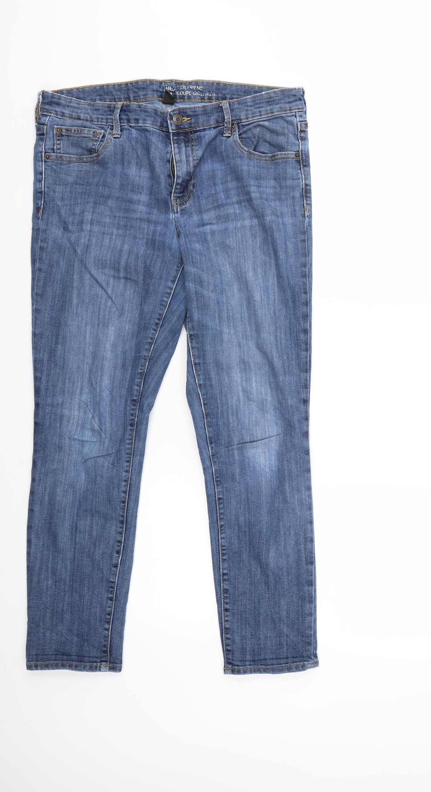 Gap Womens Blue  Denim Skinny Jeans Size 16 L27 in
