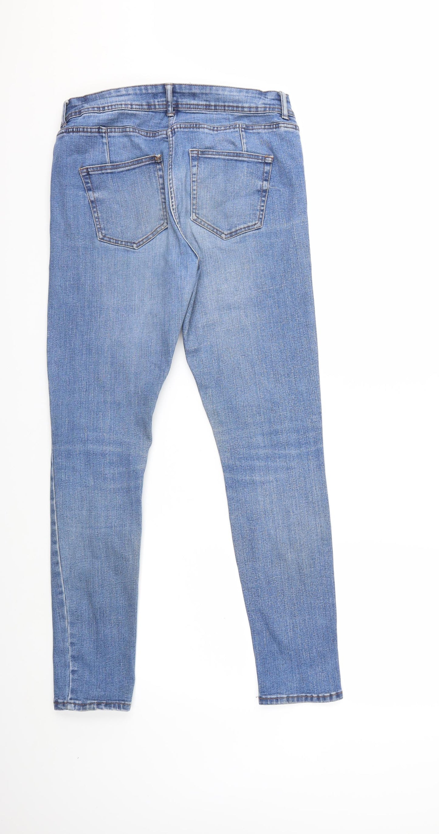 NEXT Womens Blue  Denim Skinny Jeans Size 12 L29 in