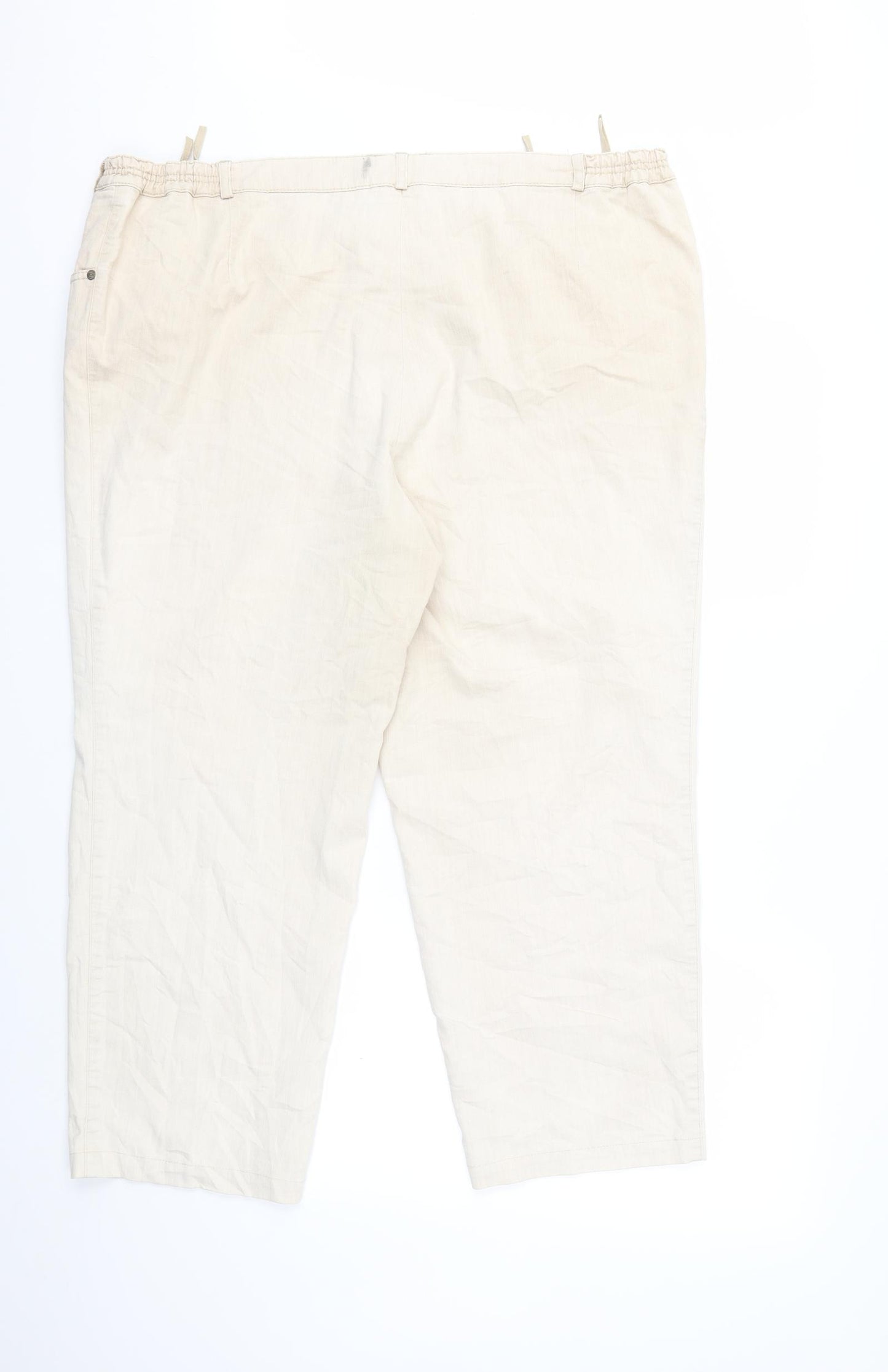 Preworn Womens Beige   Trousers  Size 26 L25 in