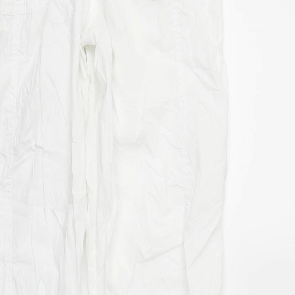 George Womens White   Cargo Trousers Size 14 L27 in