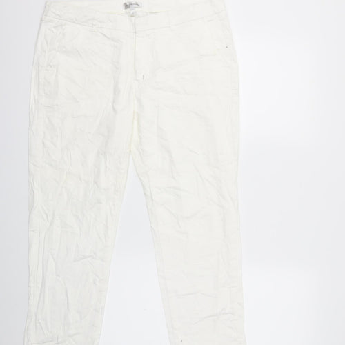 KappAhI Womens White   Trousers  Size 18 L27 in