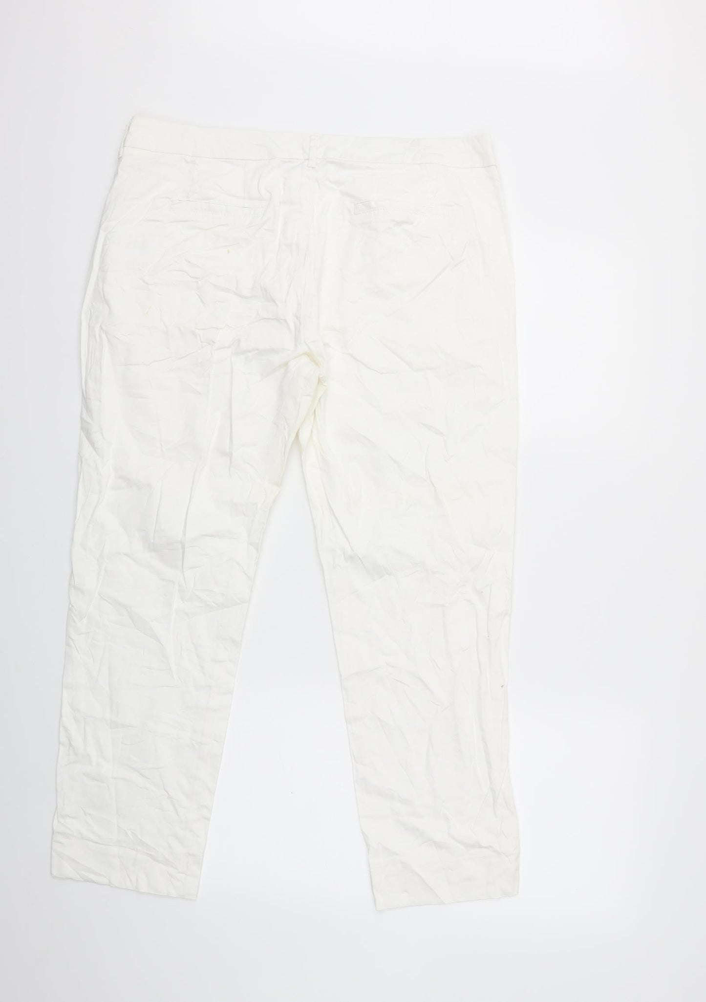 KappAhI Womens White   Trousers  Size 18 L27 in