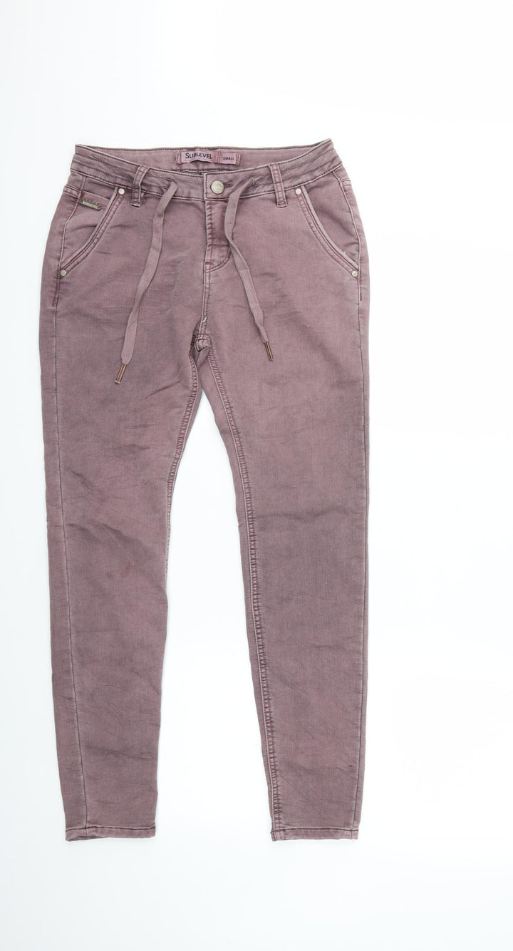 Sublevel Womens Pink Denim Skinny Jeans Size S L27 in