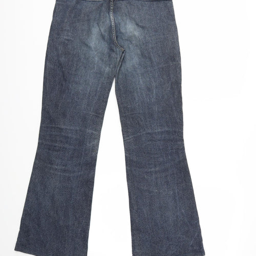 Diesel Womens Blue  Denim Flared Jeans Size 28 in L29 in