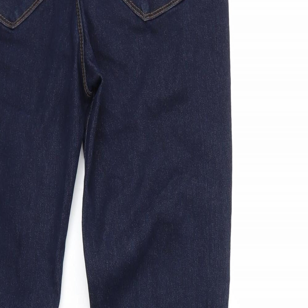 Denim & Co. Womens Blue  Denim Flared Jeans Size 14 L32 in