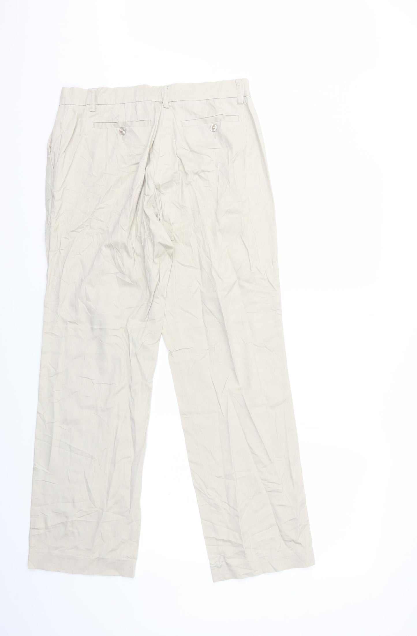 Preworn Womens Beige   Trousers  Size 30 in L29 in