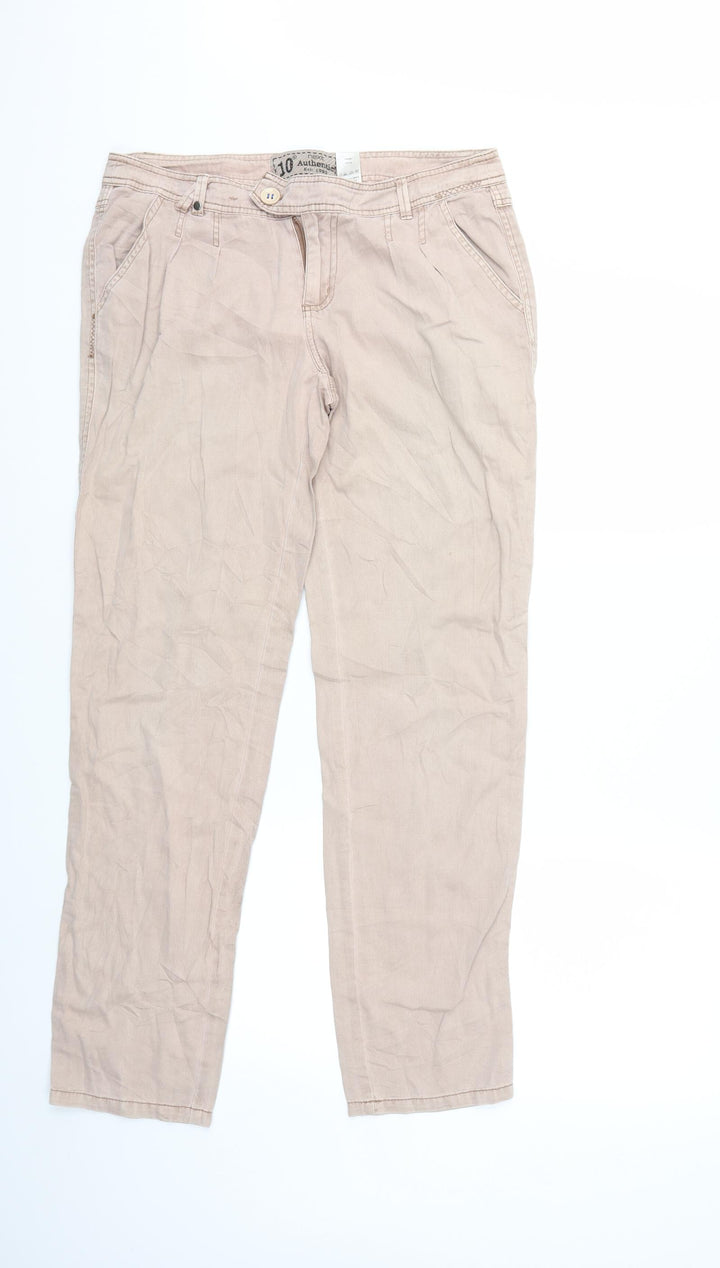 NEXT Womens Pink Denim Skinny Jeans Size 12 L30 in