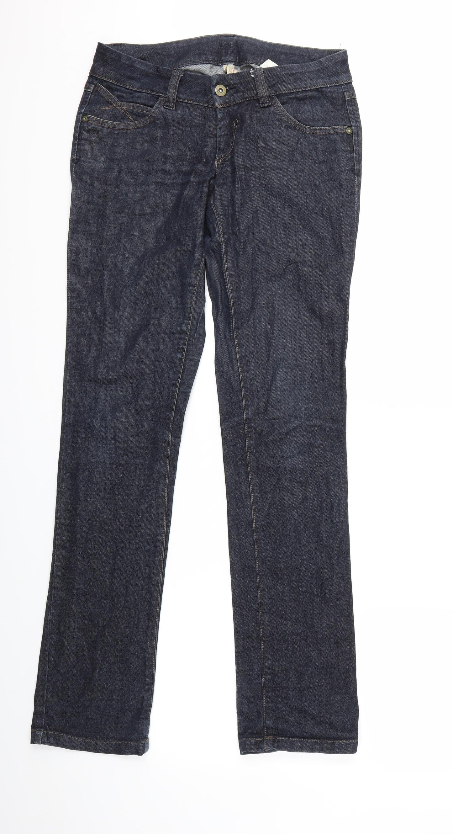 VERO MODA Womens Blue  Denim Straight Jeans Size 30 in L32 in