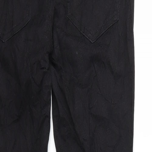 Pieces Womens Black Floral Denim Skinny Jeans Size M L31 in