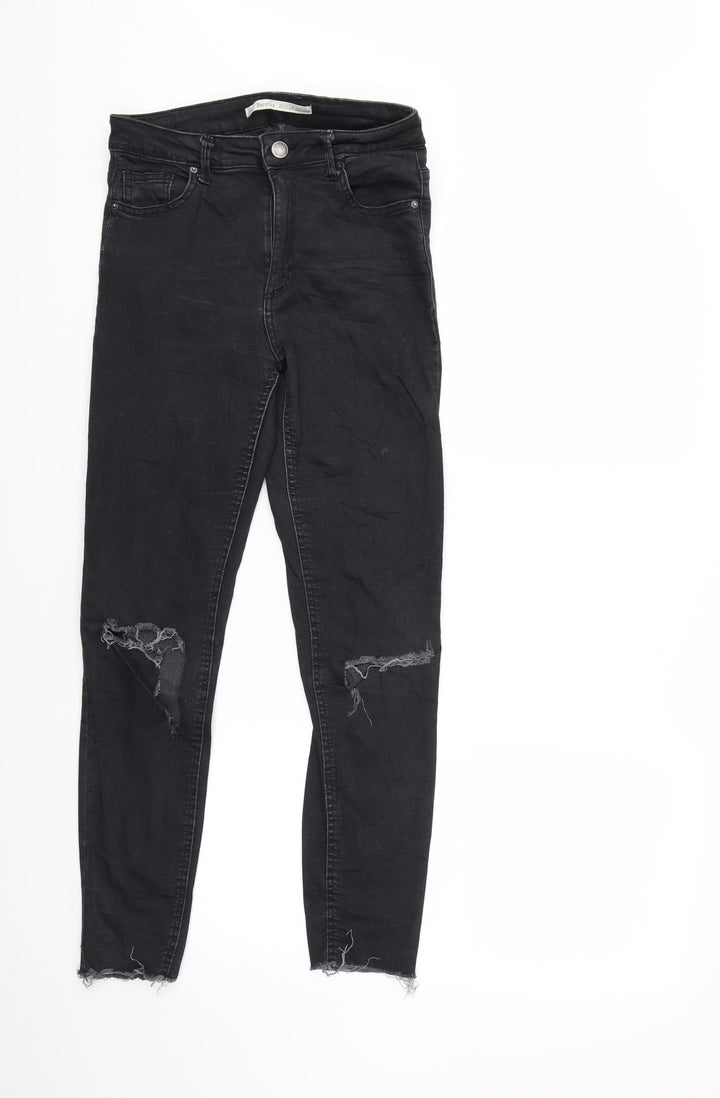 Bershka Womens Blue  Denim Skinny Jeans Size 10 L28 in