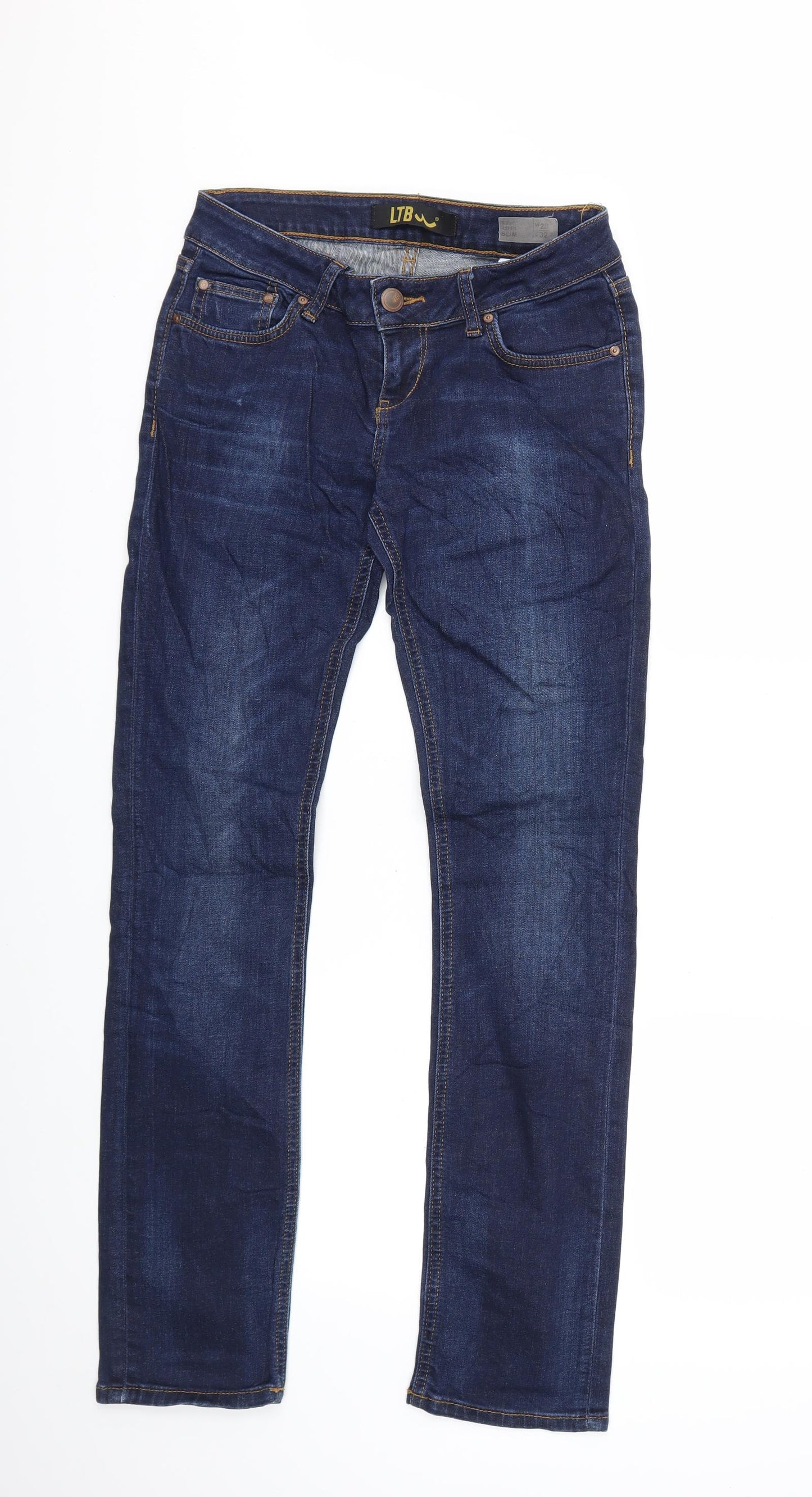 LTB Womens Blue  Denim Straight Jeans Size 28 in L32 in