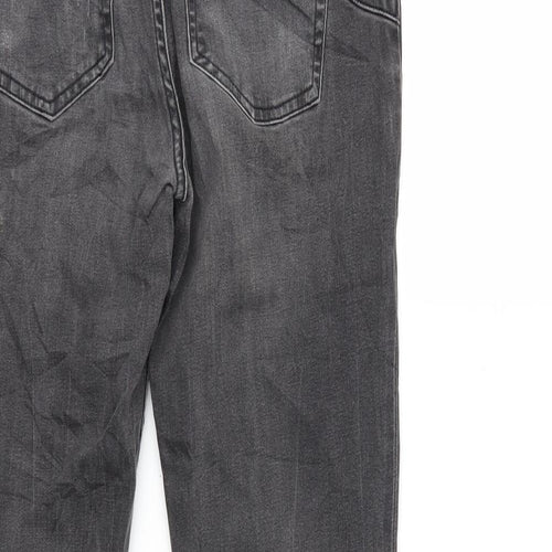 Preworn Womens Grey  Denim Skinny Jeans Size 28 in L32 in