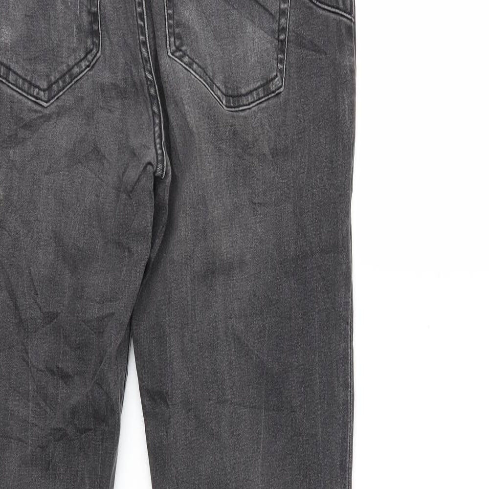 Preworn Womens Grey  Denim Skinny Jeans Size 28 in L32 in
