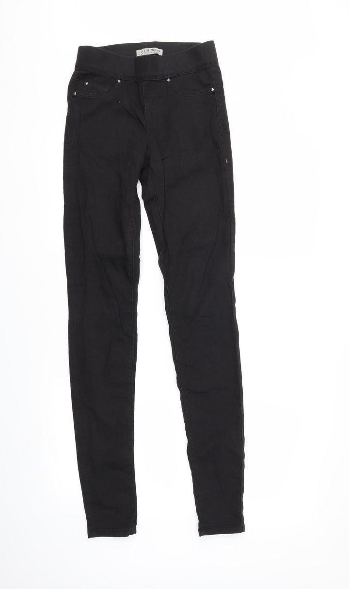 Denim & Co. Womens Black  Denim Skinny Jeans Size 6 L30 in