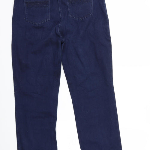 Per Una Womens Blue  Denim Straight Jeans Size 32 in L27 in
