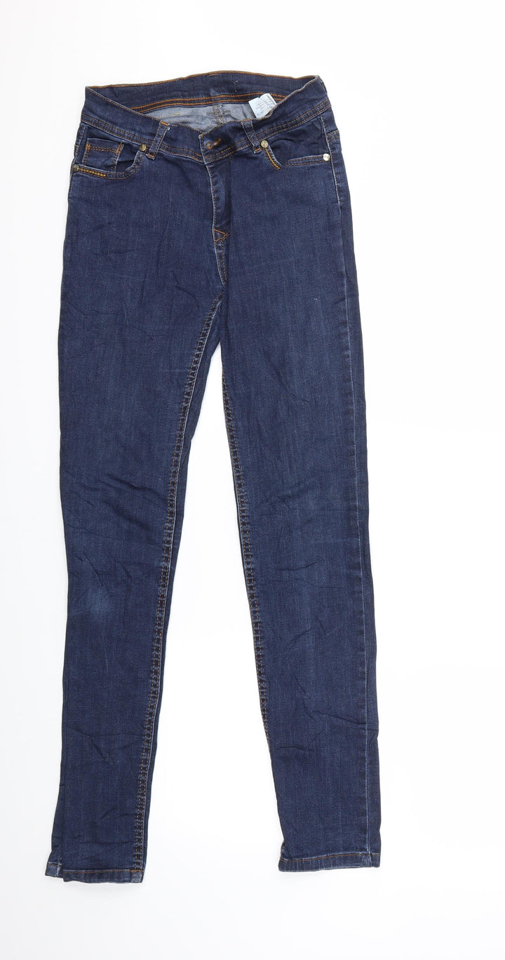 Preworn Womens Blue  Denim Skinny Jeans Size 33 in L34 in