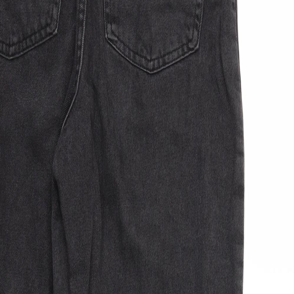 Denim & Co. Womens Black  Denim Mom Jeans Size 8 L30 in