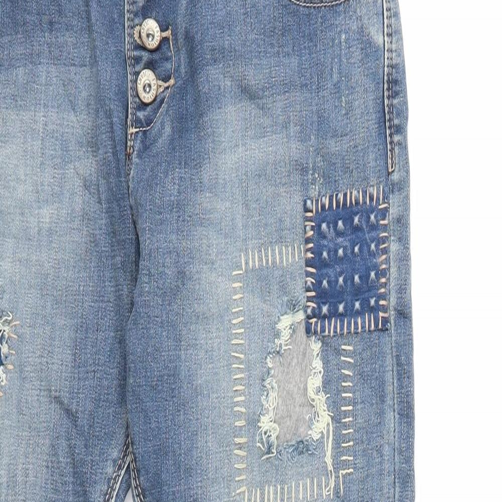 Preworn Womens Blue  Denim Skinny Jeans Size 32 in L27 in