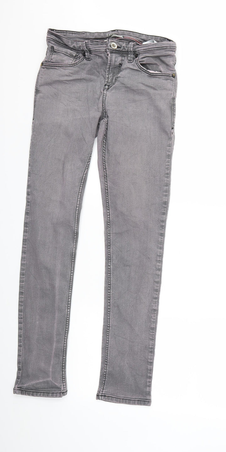 TOM TAILOR Mens Grey Denim Skinny Jeans Size 29 in L32 in