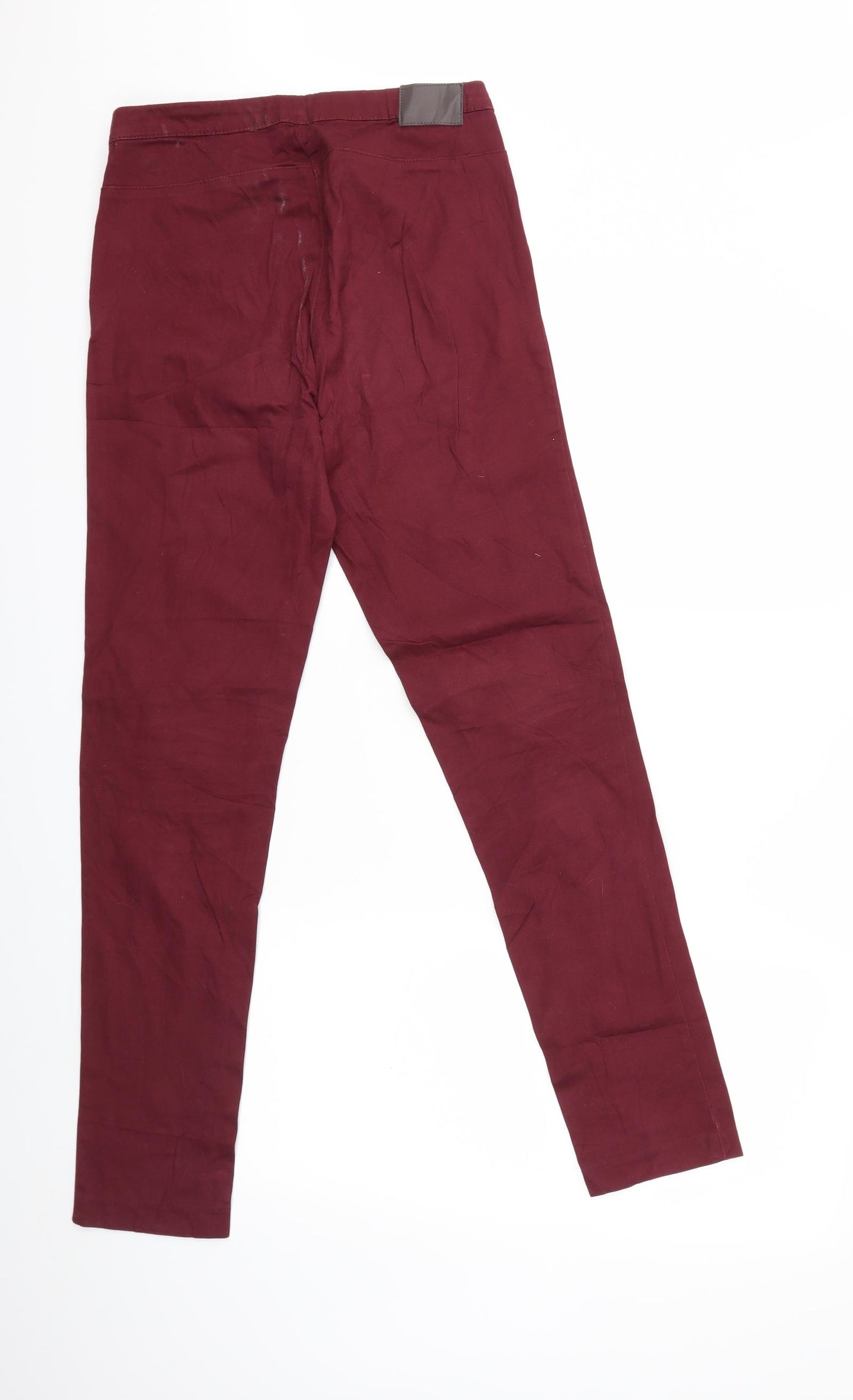 H&M Womens Red  Denim Skinny Jeans Size 10 L29 in