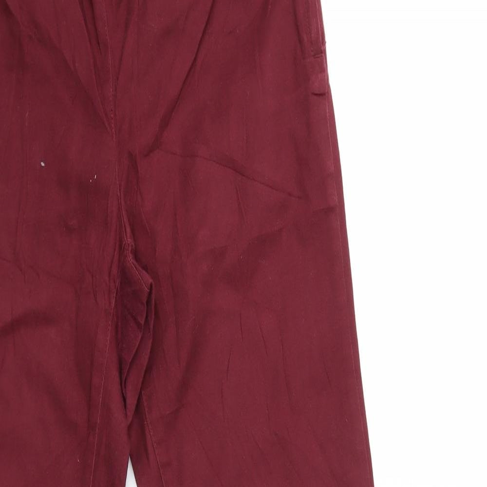 H&M Womens Red  Denim Skinny Jeans Size 10 L29 in
