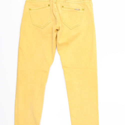 Preworn Womens Yellow  Denim Skinny Jeans Size XS L23 in