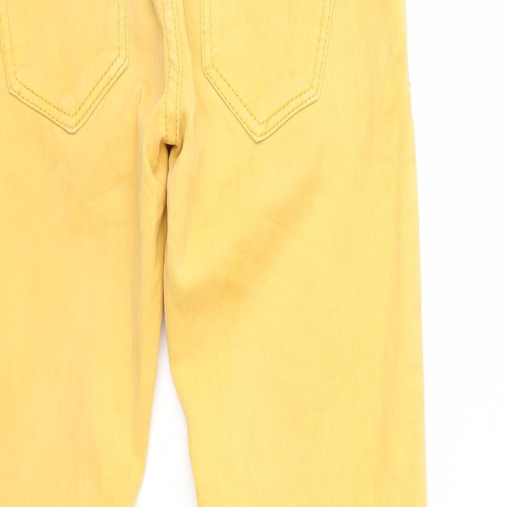 Preworn Womens Yellow  Denim Skinny Jeans Size XS L23 in