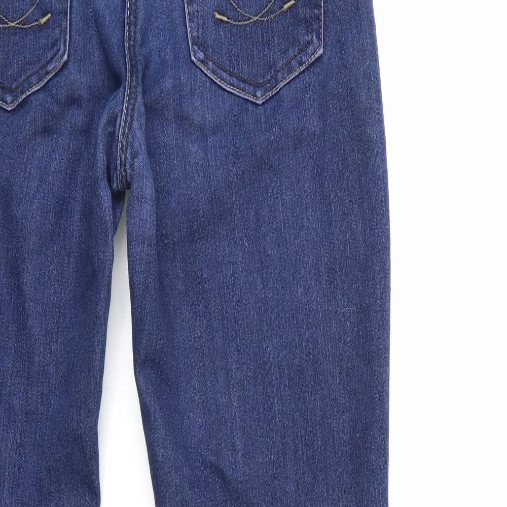 Denim & Co. Womens Blue  Denim Skinny Jeans Size 10 L30 in