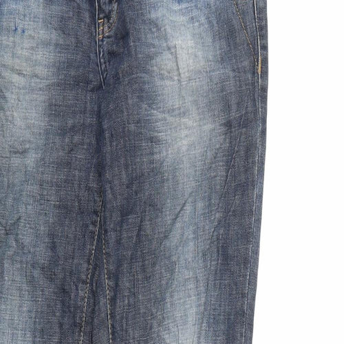 big blue Womens Blue  Denim Straight Jeans Size 28 in L30 in