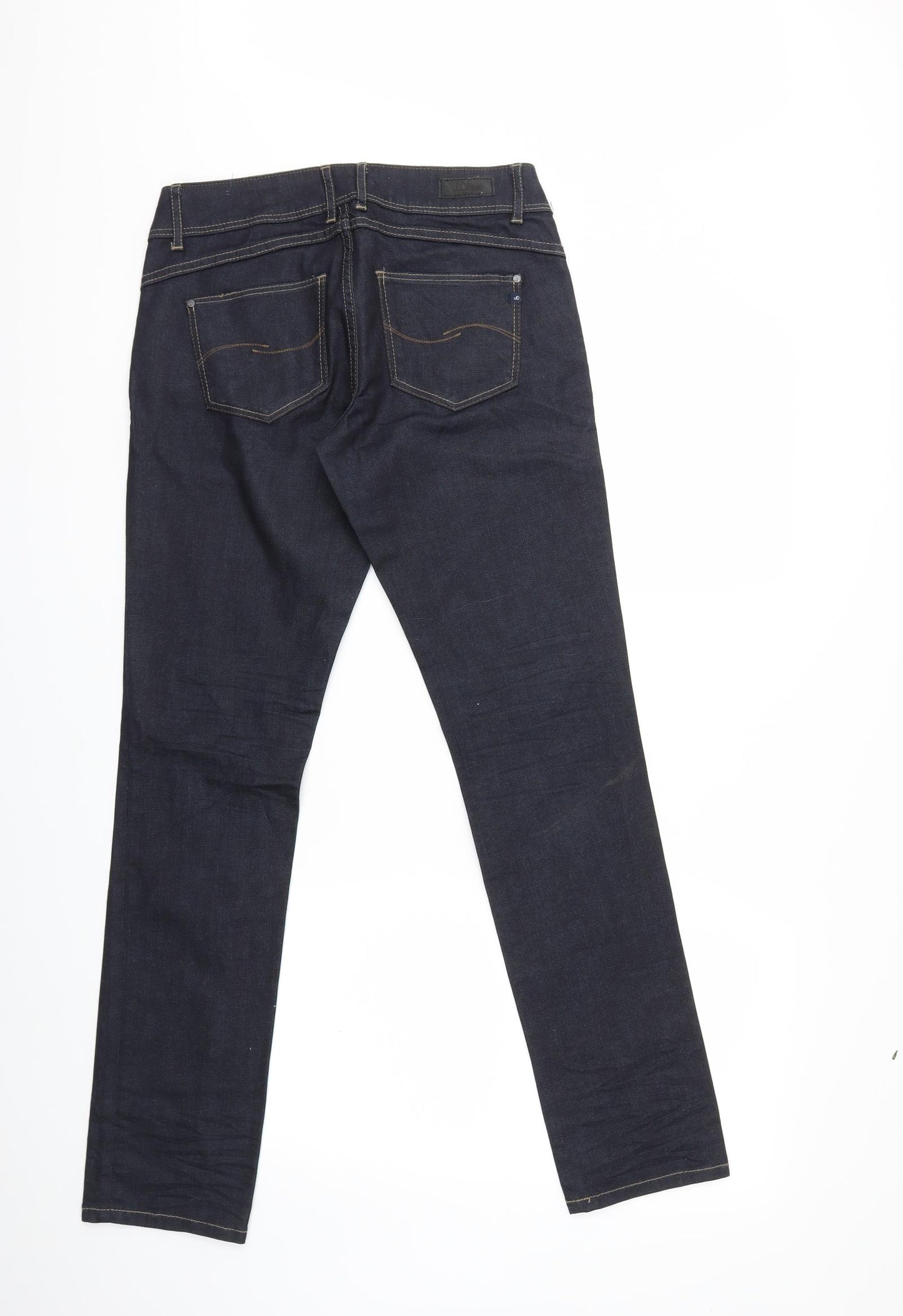 s.Oliver Womens Blue  Denim Straight Jeans Size 27 in L30 in