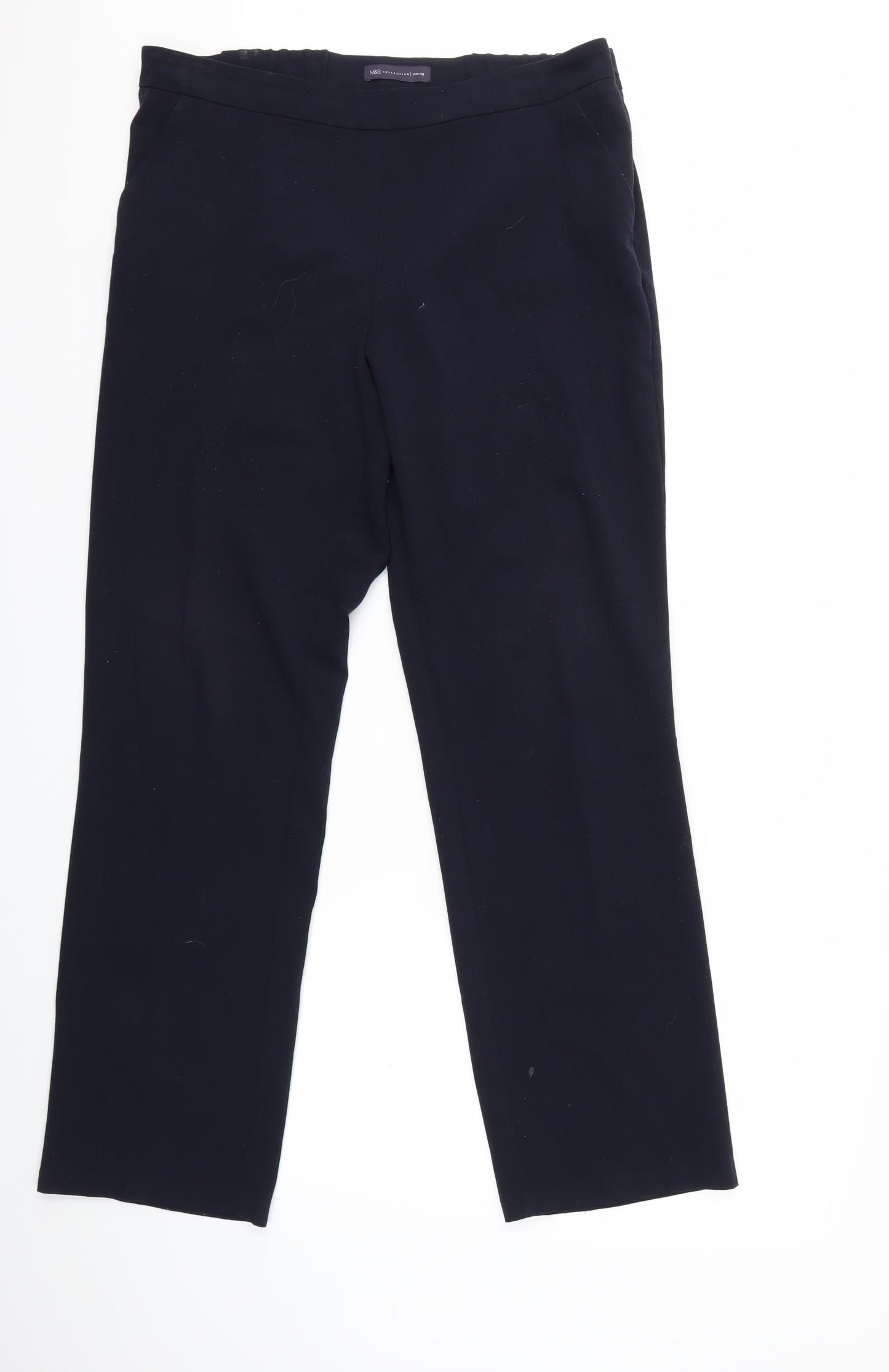 Marks and Spencer Womens Blue   Trousers  Size 16 L30 in