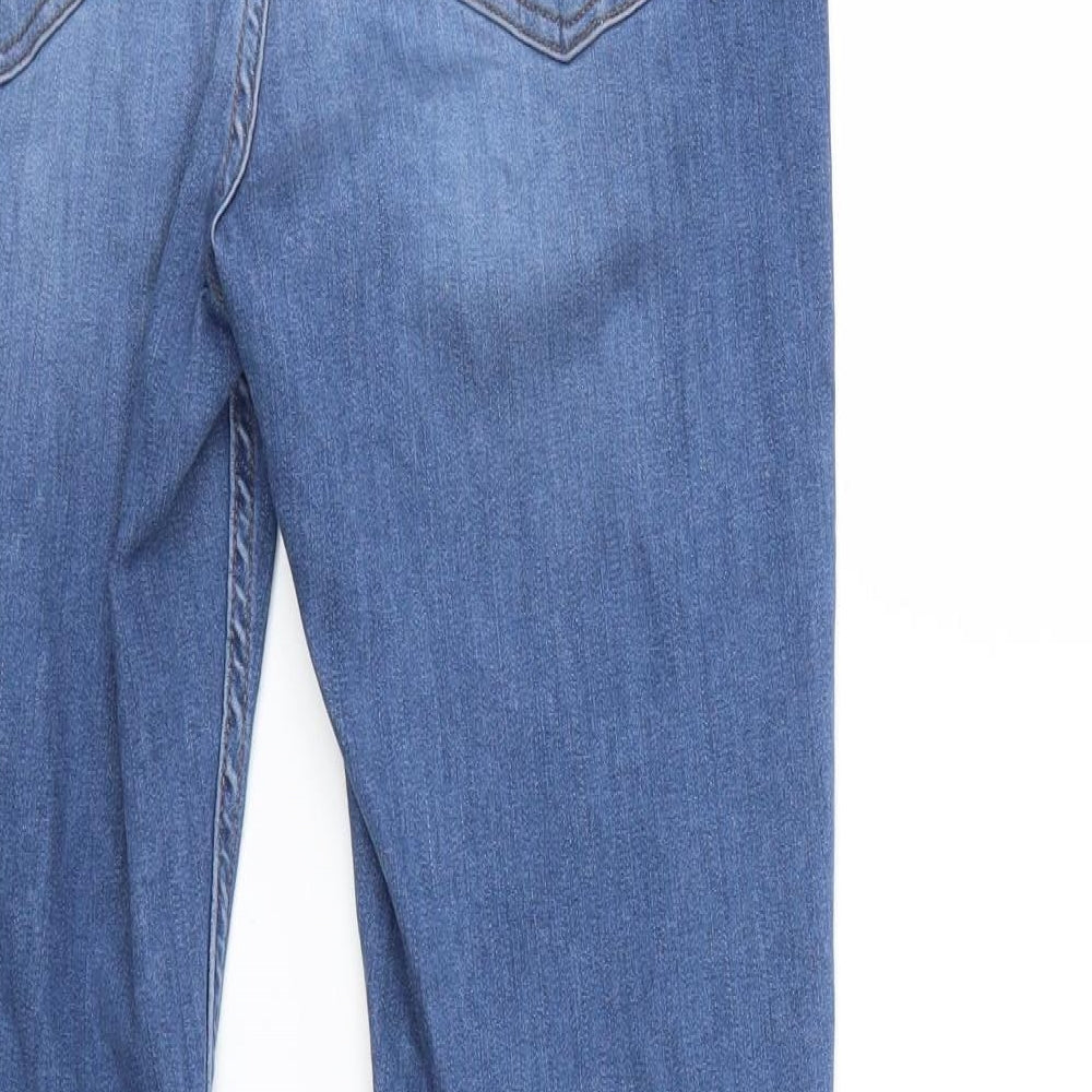 F&F Womens Blue  Denim Skinny Jeans Size 14 L27 in