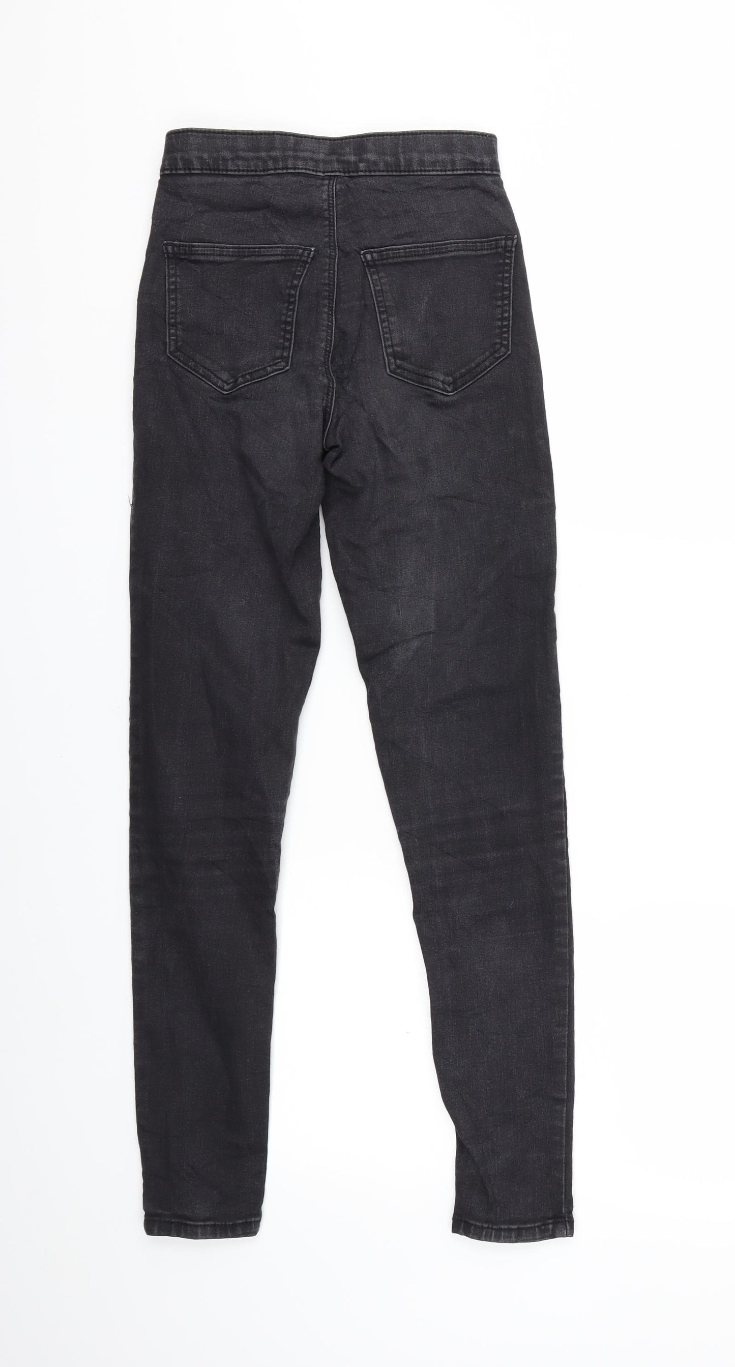 Topshop Womens Black  Denim Skinny Jeans Size 26 in L32 in