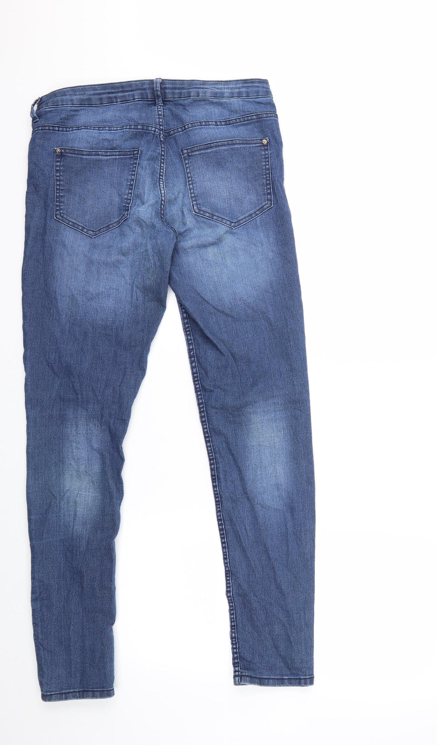 H&M Womens Blue  Denim Skinny Jeans Size 32 in L30 in