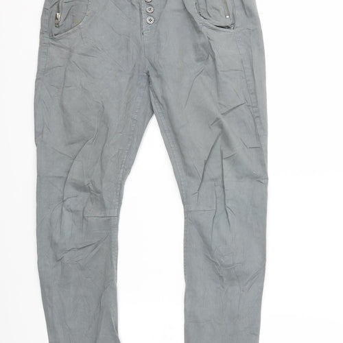 ISILK Mens Grey   Chino Trousers Size M L27 in