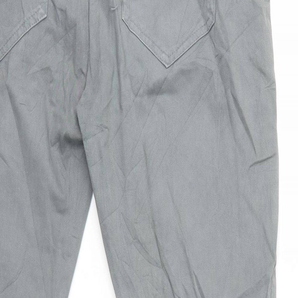 ISILK Mens Grey   Chino Trousers Size M L27 in