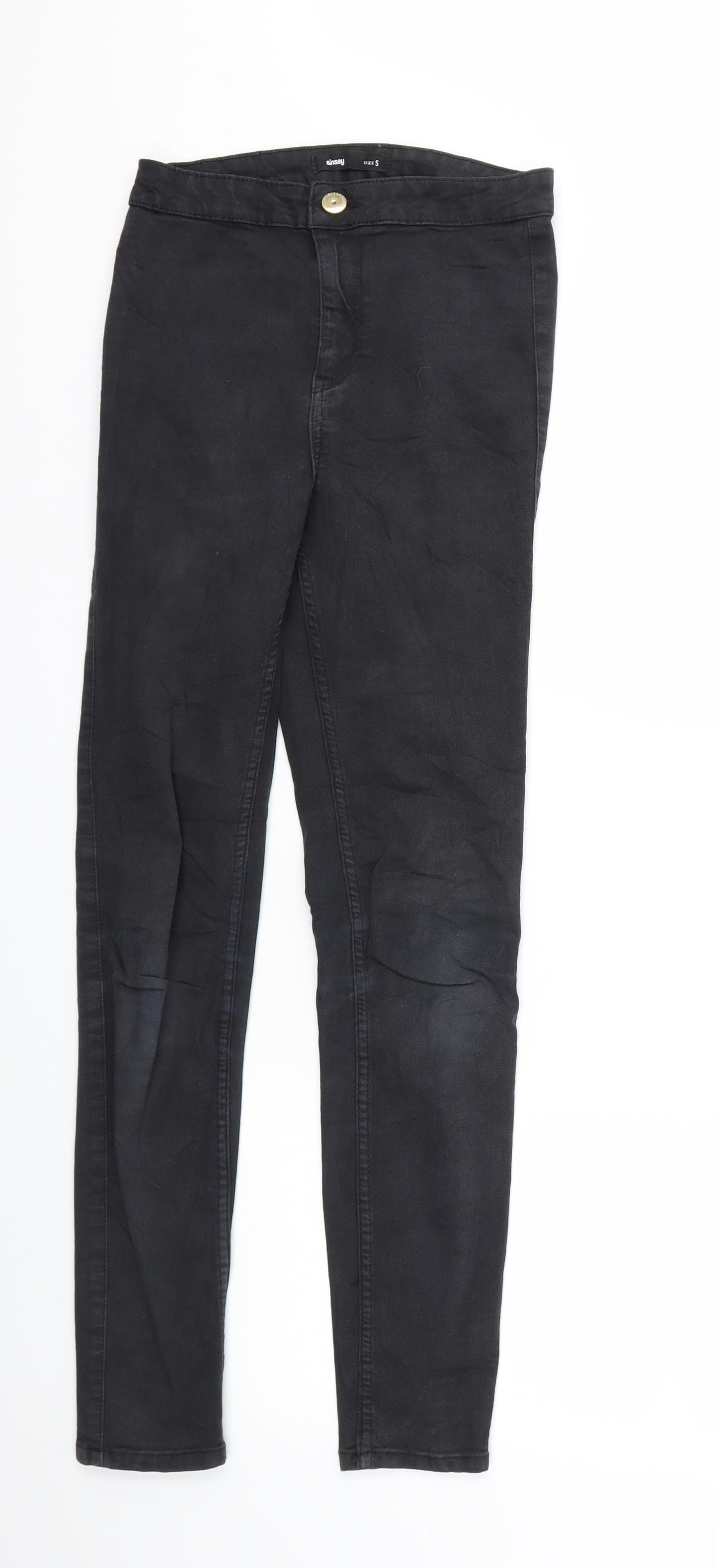 Sinsay Womens Black  Denim Skinny Jeans Size S L28 in