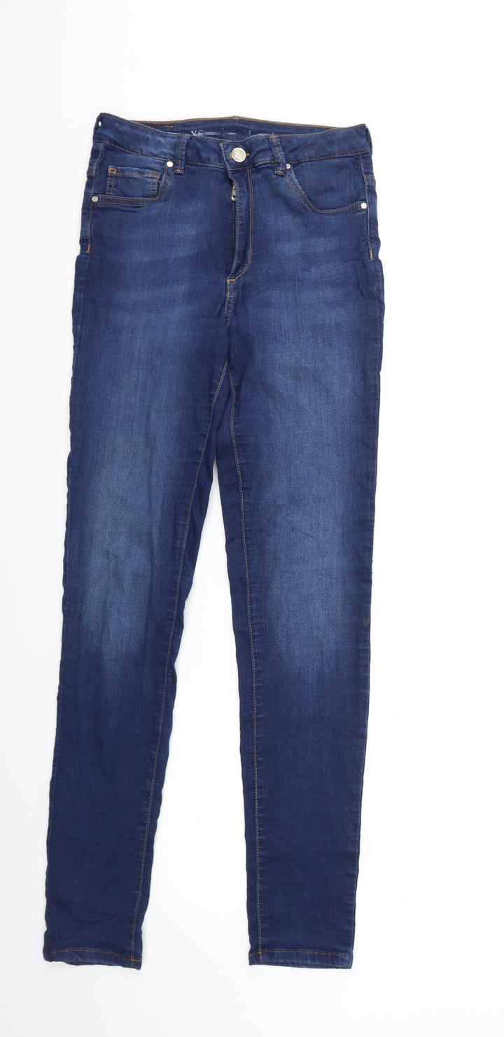 Never Denim Womens Blue Denim Skinny Jeans Size XS L31 in