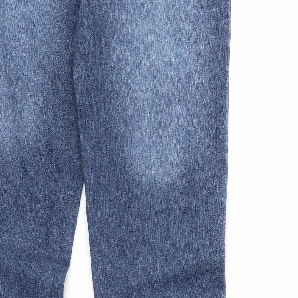 Denim & Co. Womens Blue  Denim Bootcut Jeans Size 10 L31 in