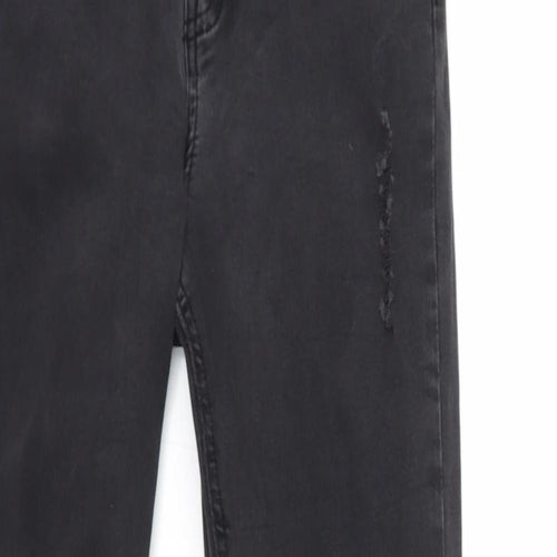 Missguided Womens Black  Denim Skinny Jeans Size 8 L26 in