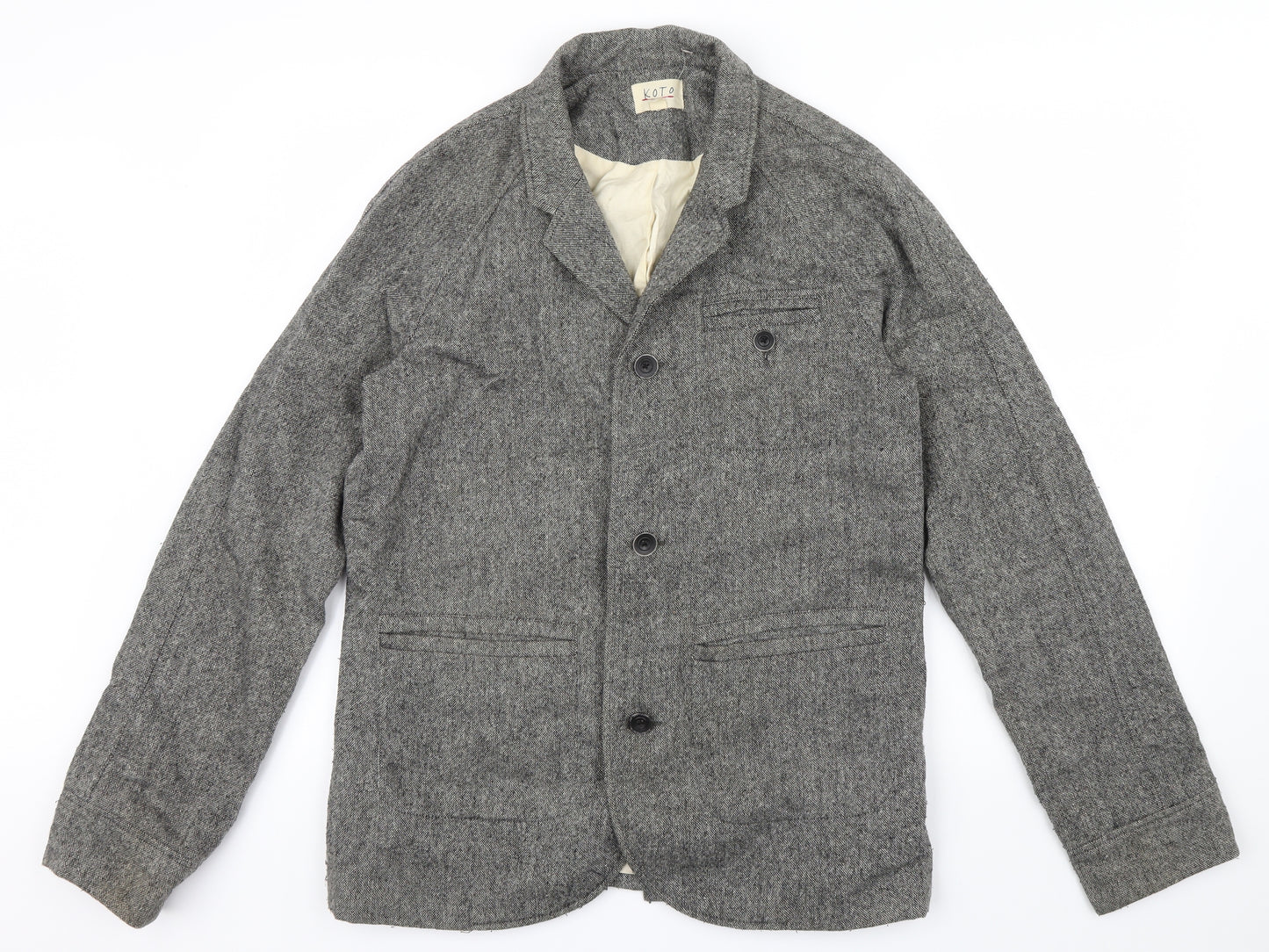 KOTO Mens Brown   Jacket  Size S  - front pockets