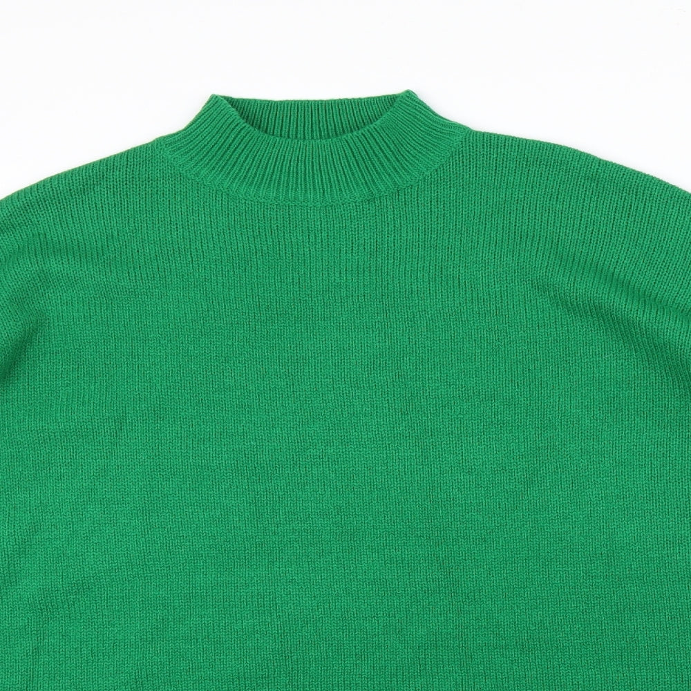 jdwilliams Womens Green   Pullover Jumper Size L  - button detail on arms