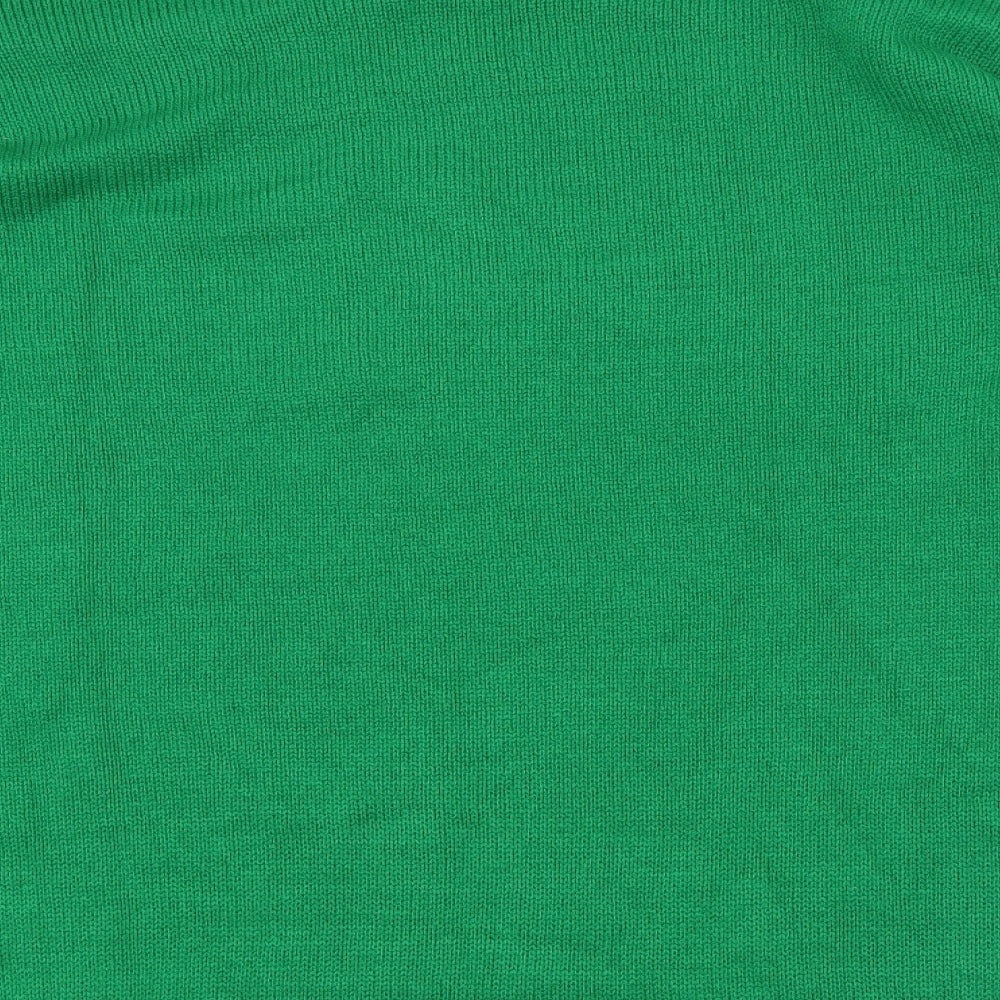 jdwilliams Womens Green   Pullover Jumper Size L  - button detail on arms