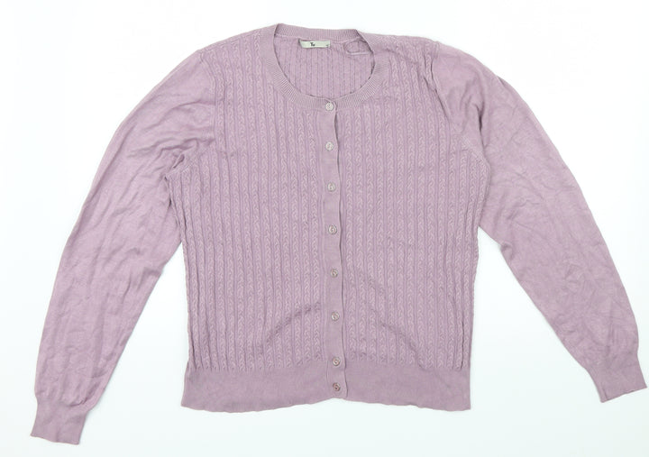 TU Womens Purple   Cape Jumper Size 16