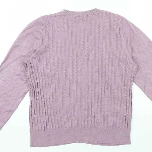 TU Womens Purple   Cape Jumper Size 16