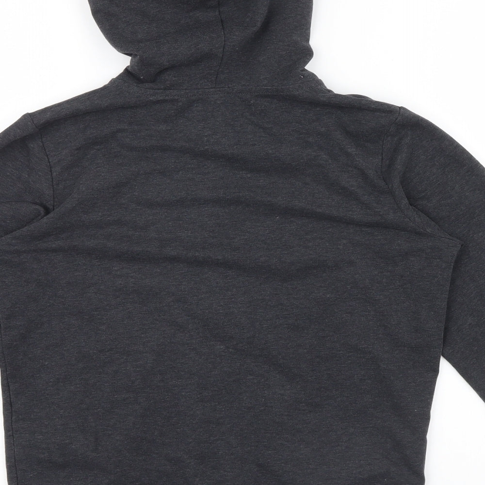 M&S Boys Grey   Full Zip Hoodie Size 12-13 Years