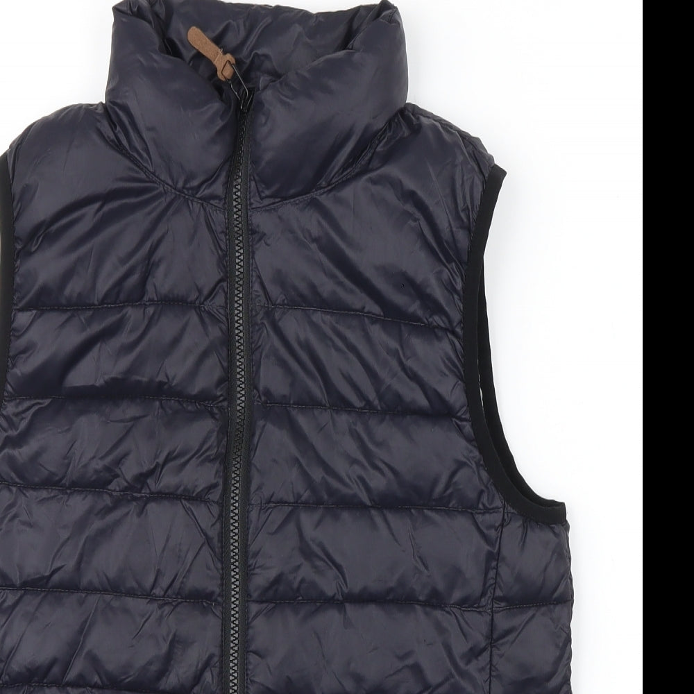 NEXT Boys Blue Colourblock  Puffer Jacket Waistcoat Size 12 Years